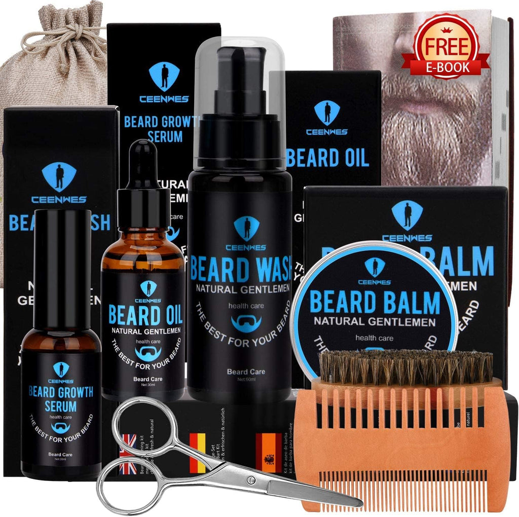 Beard Mastery Kit: 8-Piece Grooming Set for the Modern Gentleman